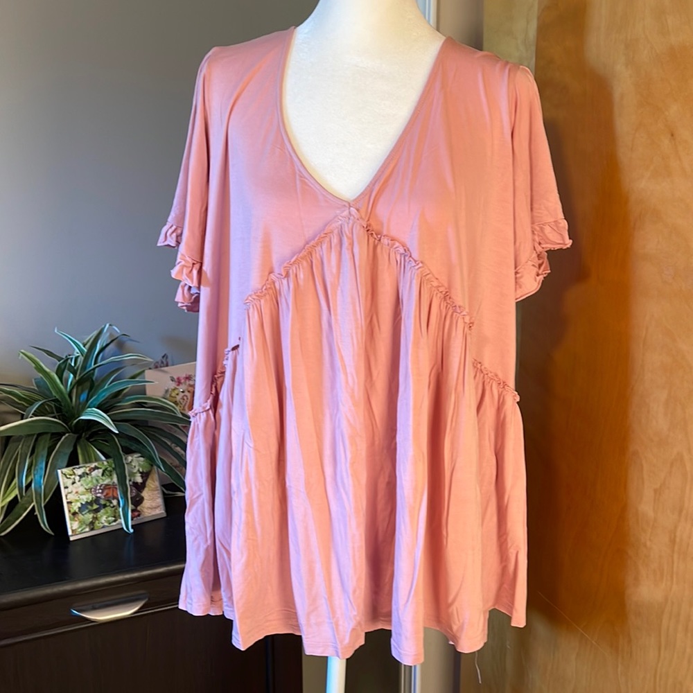 Boutique Kori America Babydoll Top